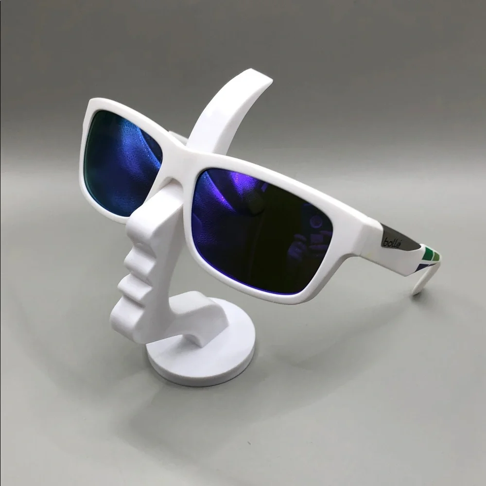 Bolle Jude 11955 white sunglasses BAD LENSES square Italy unisex sporty